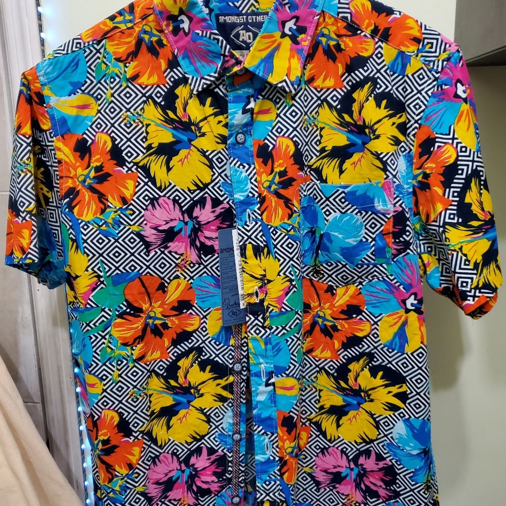 Amongst Others multi color button up
